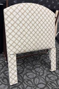 lot 808 image: Twin Headboard - Diamond Pattern Upholstery