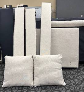 lot 817 image: Parker House King Bed Frame with 2 Coordinating Pillows