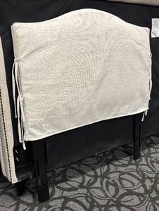 lot 819 image: Slip Covered Twin Headboard
