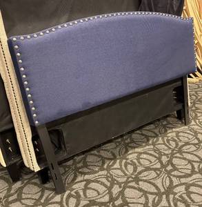 lot 828 image: Hillsdale Queen Headboard - Upholstered with Nailhead Trim