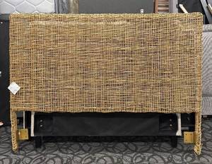 lot 840 image: Universal Furniture King Headboard - Woven Rattan