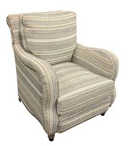 lot 39 image: Sam Moore for Hooker Armchair - Striped Upholstery, 30 in W x 32 in D x 36 in H