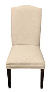 lot 916 image: Restoration Hardware Side Chair - Beige Upholstery, 20 W x 25 D, 20 in Seat Height, 42 in Back