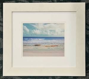 lot 202 image: Beach Scene Framed Wall Art 16x18 in