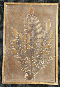 lot 226 image: Framed Fern Wall Art Panel 16 x 24 in