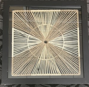 lot 248 image: Rope Art Frame 30 x 30 Inches - Framed Wall Decor with Woven Rope Pattern