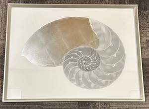 lot 265 image: Nautilus Shell Framed Art Print - 30 x 40 in