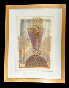 lot 269 image: Quasar-11 Signed Print 26 x 34 in Framed Abstract Artwork