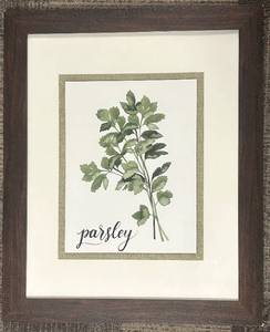 lot 278 image: Parsley Framed Botanical Print - 19 x 23 in