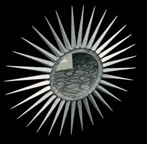 lot 295 image: Metal Starburst Mirror - 30 x 30 in