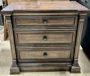 lot 993 image: ART Furniture 3-Drawer Chest Dark Wood Finish