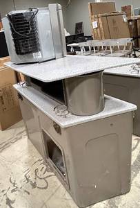 lot 997 image: PONTOON Beach Bar Edition Refrigerator with Granite Style Countertop