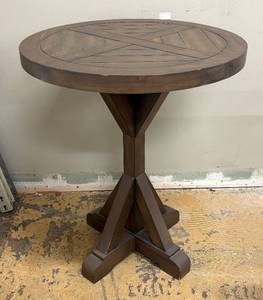 lot 966 image: Accent Table with Pedestal Base