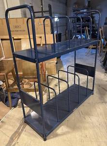 lot 989 image: Uline 2-Shelf Steel Rack