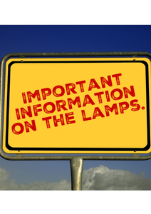 lot 99A image: IMPORTANT INFORMATION ON THE LAMPS