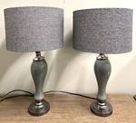 Gray Table Lamps (Lot of 2)