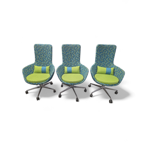 lot 16 image: Set of 3 Keilhauer Lounge Chairs retails for $1199 each when new