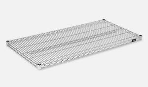 lot 141 image: Uline H-1206-SHELF 48x24 Shelves for Chrome Wire Shelving Unit Model H-1206