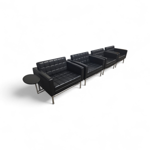 4 Knoll Florence Vintage MCM Leather Chair retails for $32,000 when new