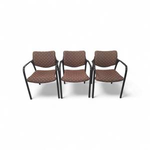 lot 178 image: Set of 3 Herman Miller Aside Chairs Stackable