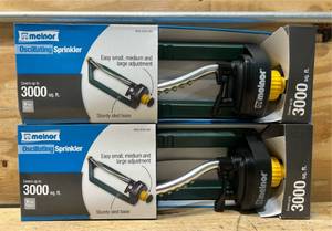 lot 105 image: Melnor Oscillating Sprinkler lot of 2