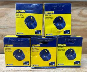 lot 111 image: Irwin Hole Saw 3-12  lot of 5