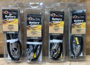 lot 112 image: Deka Battery Cable Top Post Terminal 25 IN 4 Gauge lot of 4