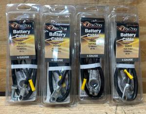 lot 113 image: Deka Battery Cable Top Post Terminal 25 IN 4 Gauge lot of 4