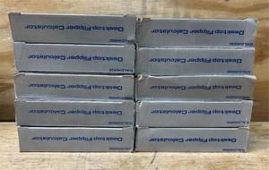 lot 114 image: Desktop Flipper Calculator lot of 10