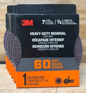 lot 118 image: 3M Heavy-Duty Removal Flap Disc lot of 6