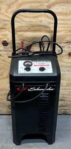 lot 160 image: Schumacher Wheeled Manual Battery ChargerEngine Starter, 12 Volt, 150 Amp, Model# SC1437