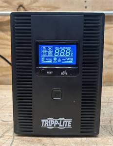 lot 174 image: Tripp Lite series OmniSmart 1500VA 810W 120V Line-Interactive UPS - 10 Outlets, AVR, USB, LCD, Tower Msrp $257.60