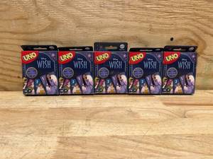 lot 205 image: Disney Uno from the movie Wish (lot of 5)