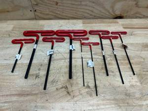 lot 249 image: Eklind T-Handle Hex Keys (lot of 9)