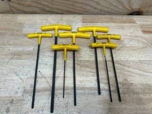 lot 250 image: Bondhus T-Handle Hex keys (lot of 7)