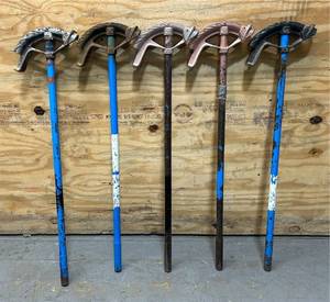 lot 300 image: Conduit Benders 34 -1  39  lot of 5