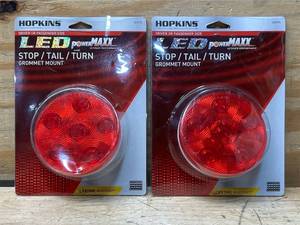 lot 308 image: Hopkins LED Power MAXX StopTailTurn Grommet Mount lot of 2