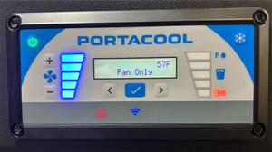 Portacool Apex 2000 Portable Evaporative Cooler, 24in. Fan, 6700 CFM, Model# PACA20001A1 #5939501 Msrp $3199.00