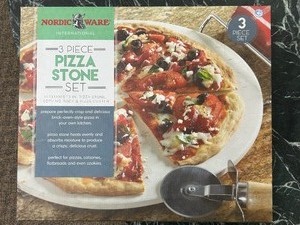 lot 50 image: Nordic Ware 3 Piece Pizza Stone Set