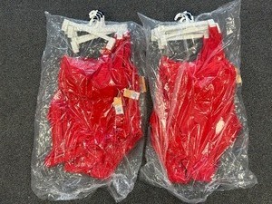 lot 78 image: 12 Large Red Womens Swimsuits - MSRP $504