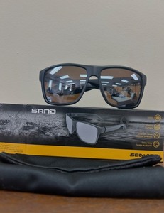 lot 87 image: NEW - Sea Doo Sand Floating Sunglasses - Silver - MSRP $59.99