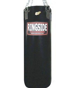 lot 30 image: Ringside 150 LB Soft-Filled Leather Heavy Punching Bag - MSRP $300