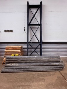 lot 3 image: Heavy-Duty Industrial Pallet Racking Set  12H x 24L x 3D.