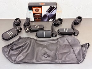 lot 43 image: &nbspGenuine Harley-Davidson Touring Highway Comfort &amp Protection Kit  Tank Bra &amp Adjustable Streamliner Pegs