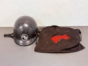 lot 10 image: BADASS CarbonAir Rocker Carbon Fiber Motorcycle Half Helmet  DOT  Size Medium