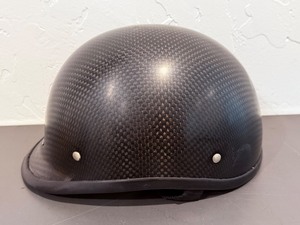 lot 10 image: BADASS CarbonAir Rocker Carbon Fiber Motorcycle Half Helmet  DOT  Size Medium