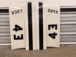 Vintage Lloyd "Hard Luck" Ruby #43 Tribute Racing Hood - Fits 1968-1972 Chevy Nova