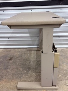 Vintage SteelcaseIndustrial Style Adjustable Height Standing Desk - Commercial Grade. 48 inches wide 23 12 inches deep.