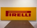 &nbsp;Extra Large 65" Vintage Pirelli Tires Dealer Sign – Translucent Acrylic Lightbox Face