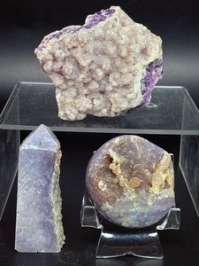 &nbspRare Natural Grape Agate Cluster  Botryoidal Purple Chalcedony (Indonesia). (12.7 oz  362 g)